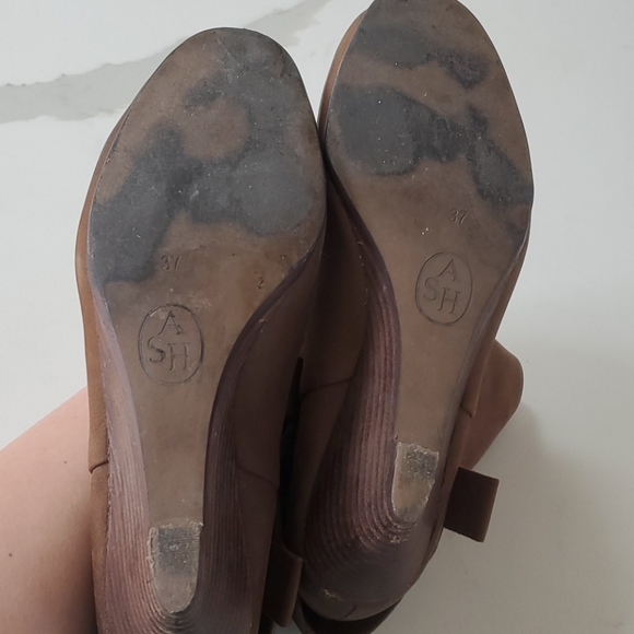 Ash buttery soft leather wedge booties - Picture 9 of 9